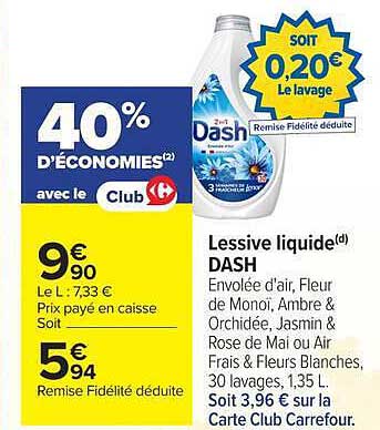 Dash Lessive liquide