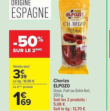 ElPozo Chorizo Doux
