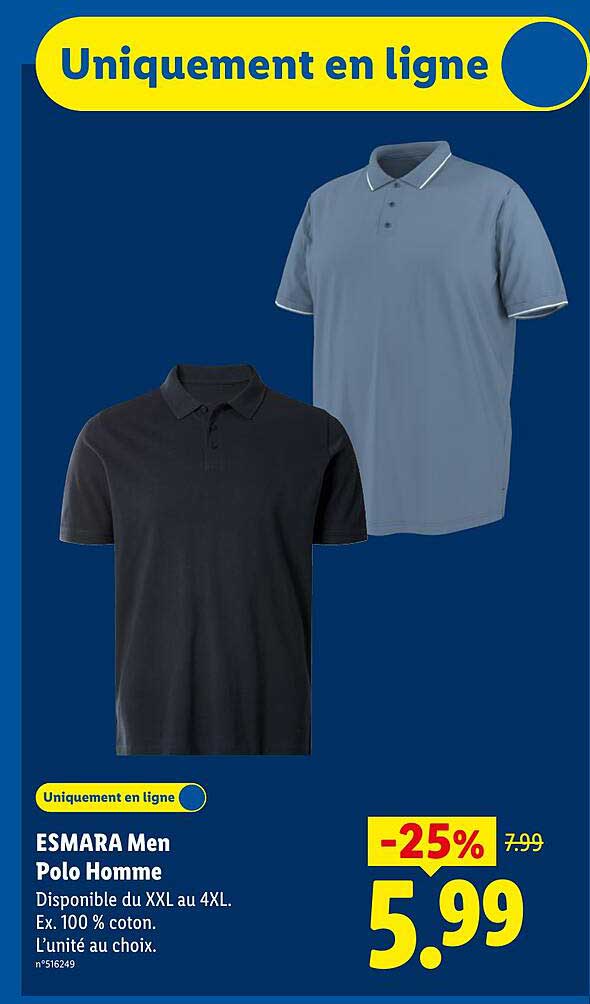 ESMARA Men Polo Homme