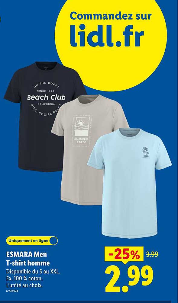 ESMARA Men T-shirt homme