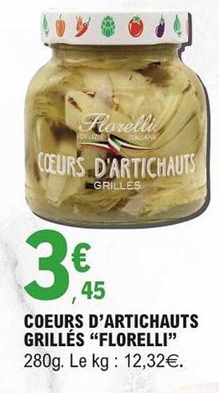 Florelli Cœurs d’Artichauts Grillés