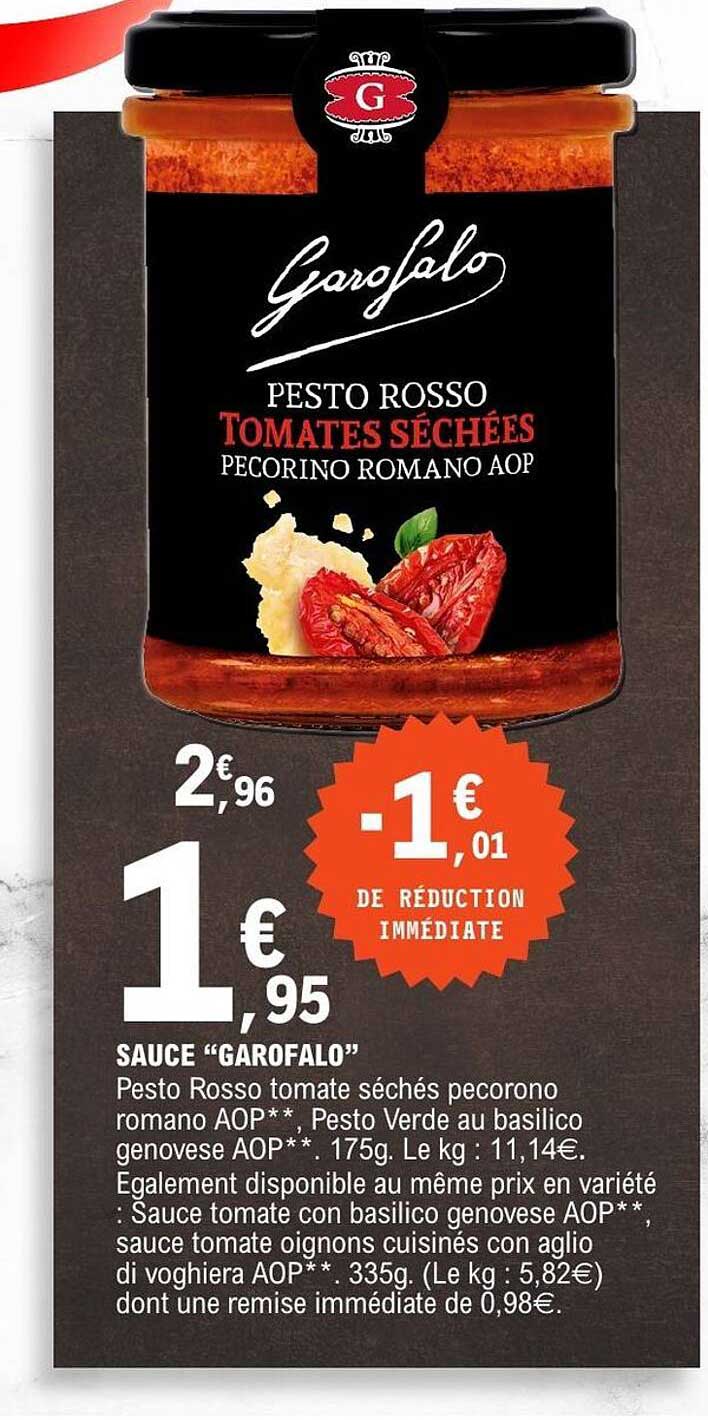 Garofalo Pesto Rosso Tomates séchées