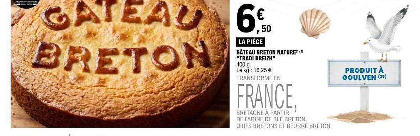 GÂTEAU BRETON NATURE “TRADI BREIZH”