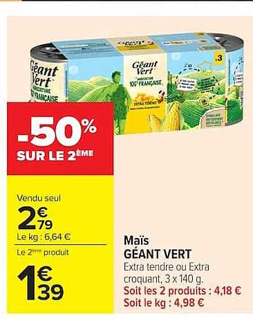 Géant Vert Mais