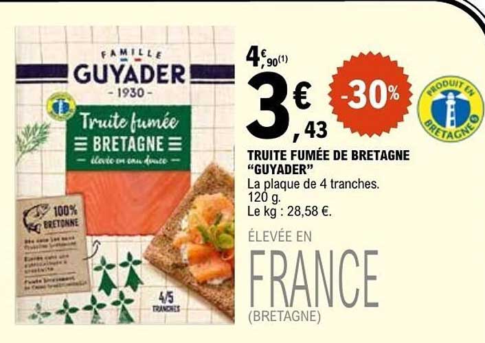 GUYADER Truite fumée de Bretagne