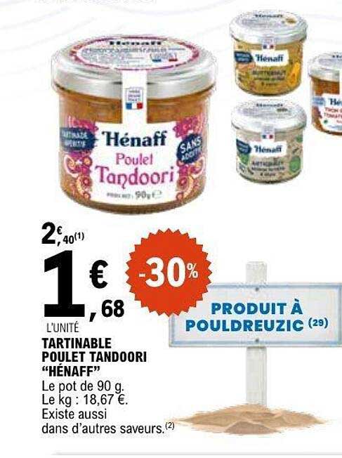 Hénaff Poulet Tandoori