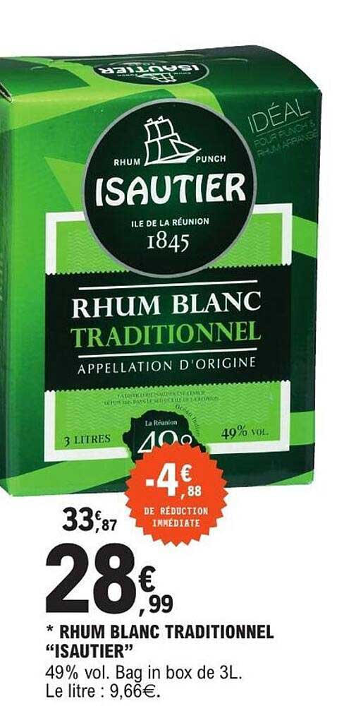 ISAUTIER RHUM BLANC