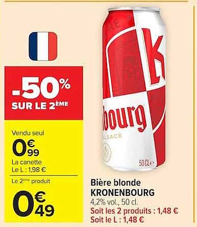 KRONENBOURG Bière blonde