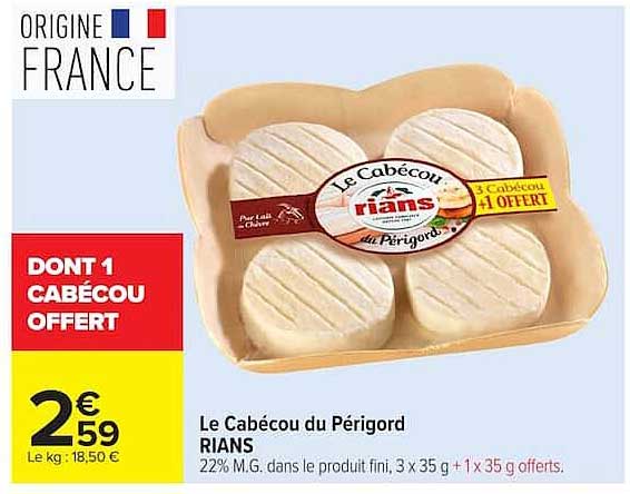 Le Cabécou du Périgord RIANS