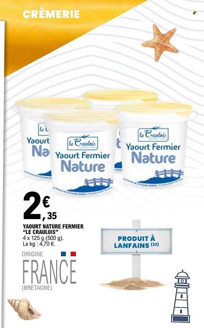 Le Craulois Yaourt Fermier Nature