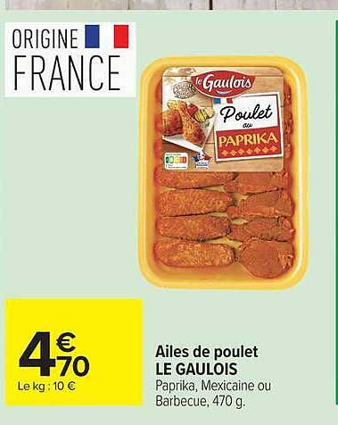 Le Gaulois Ailes de poulet