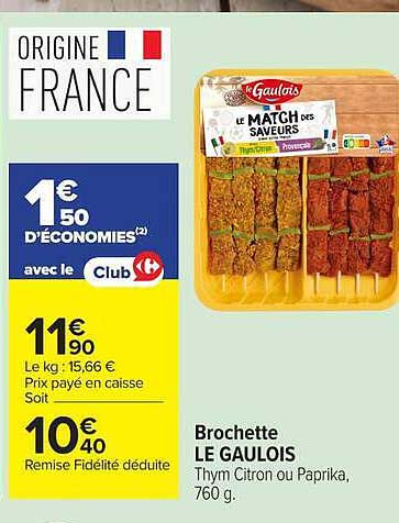 Le Gaulois Brochette