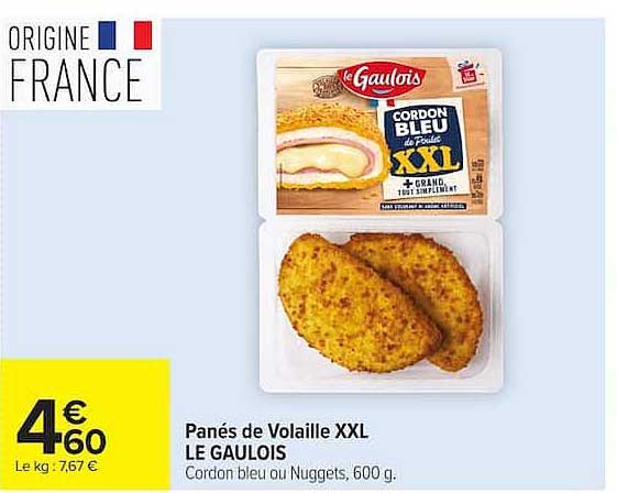 Le Gaulois Panés de Volaille XXL