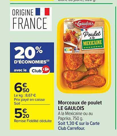 Le Gaulois Poulet à la Mexicaine