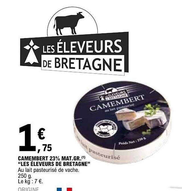 LES ÉLEVEURS DE BRETAGNE Camembert