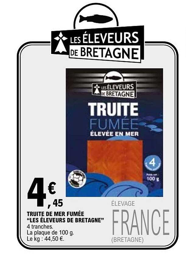 Les Éleveurs de Bretagne TRUITE FUMÉE