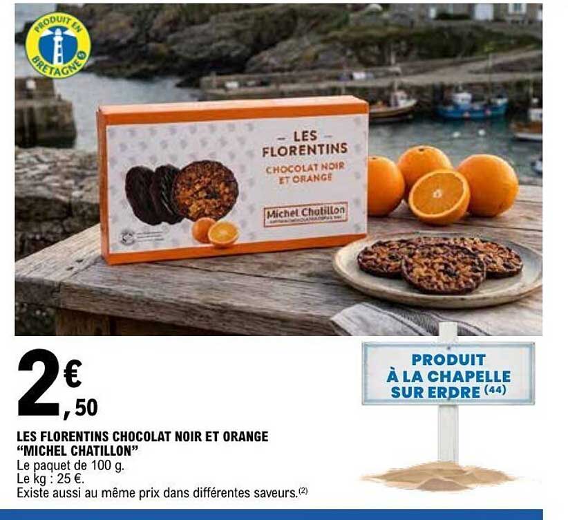 Les Florentins Chocolat Noir et Orange