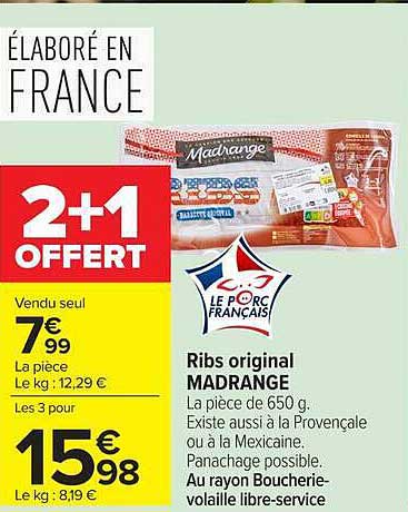 Madrange Ribs original