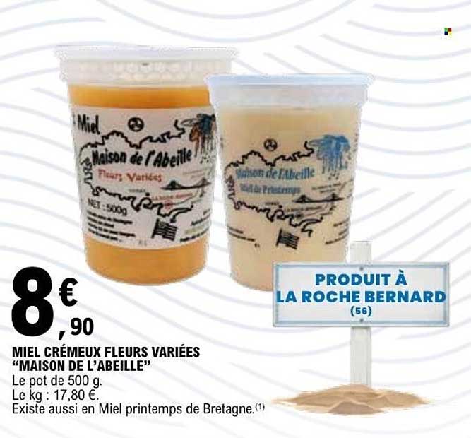 Maison de l’Abeille Miel crémeux fleurs variées