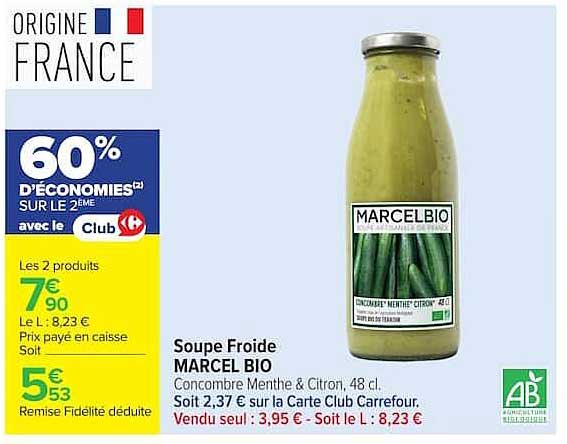 MARCEL BIO Soupe Froide