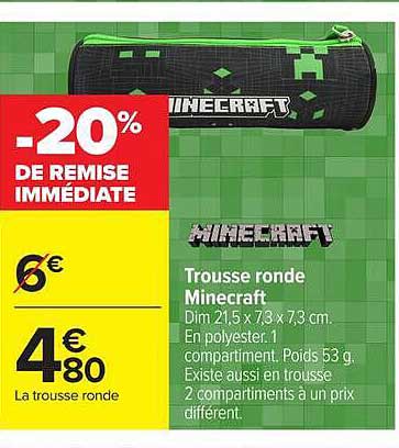 Minecraft Trousse ronde