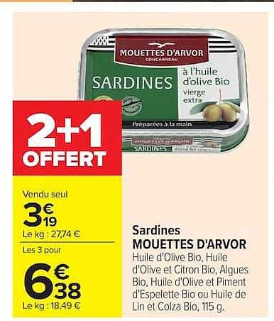 Mouettes d'Armor Sardines