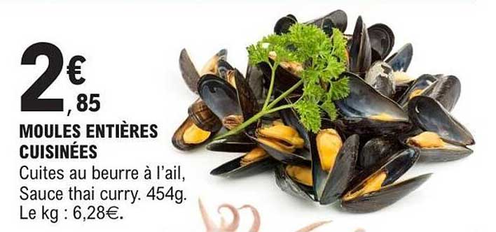 MOULES ENTIÈRES CUISINÉES
