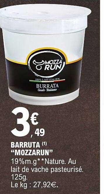 MOZZA RUN BURRATA