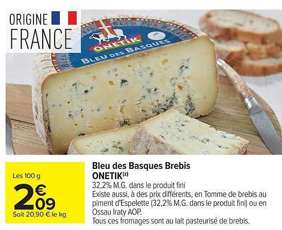 ONETIK Bleu des Basques Brebis