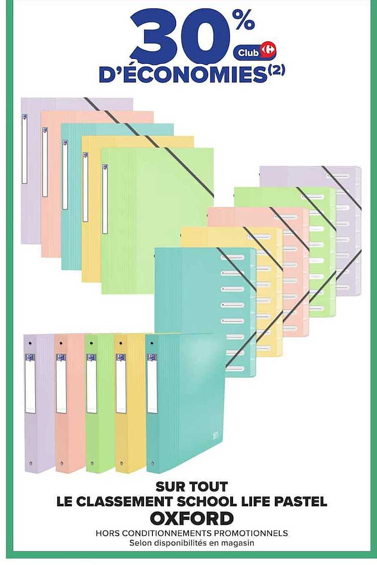 OXFORD LE CLASSEMENT SCHOOL LIFE PASTEL