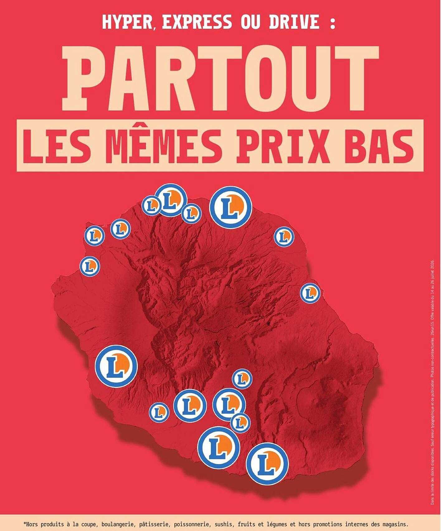 PARTOUT LES MÊMES PRIX BAS