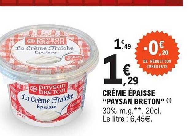 Paysan Breton Crème épaisse