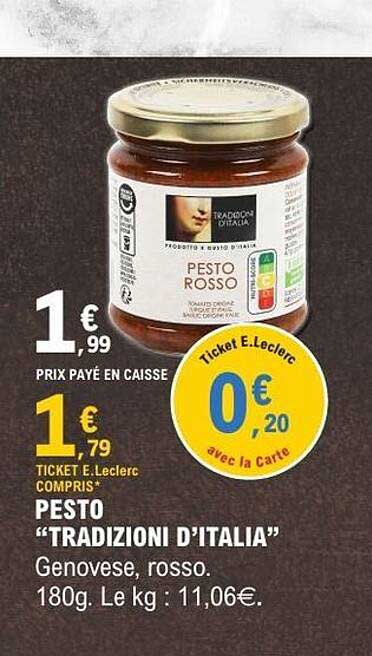 PESTO "TRADIZIONI D'ITALIA