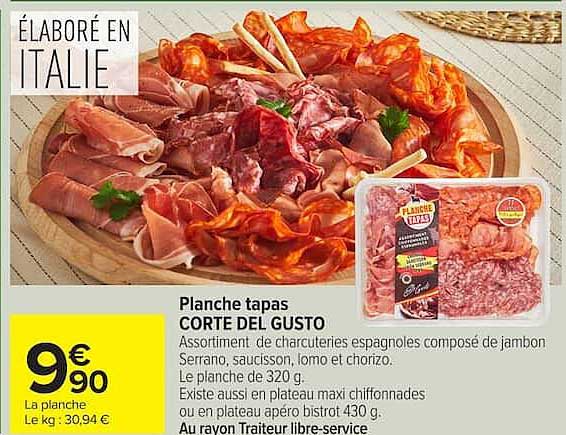 Planche tapas CORTE DEL GUSTO