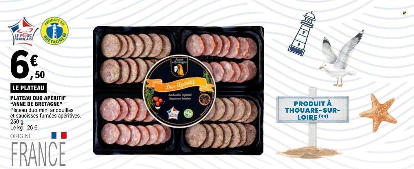 Plateau duo apéritif "Anne de Bretagne