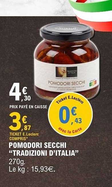 POMODORI SECCHI “TRADIZIONI D’ITALIA”