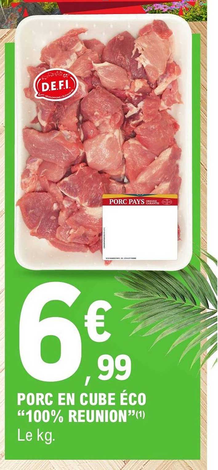 PORC EN CUBE ÉCO