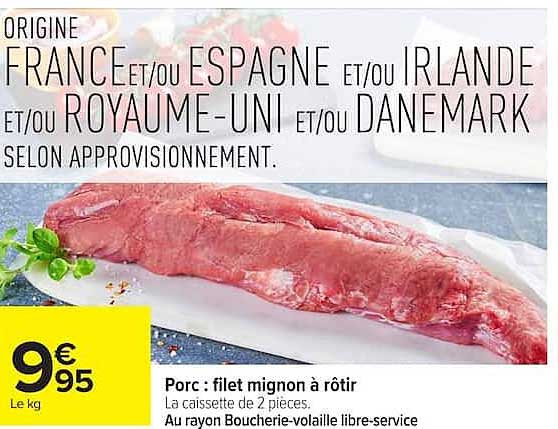 Porc : filet mignon à rôtir