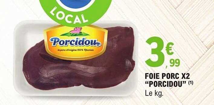 Porcidou Foie porc x2