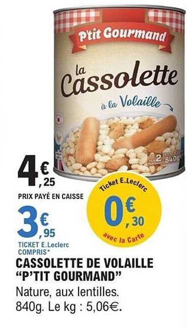 P’tit Gourmand La Cassolette