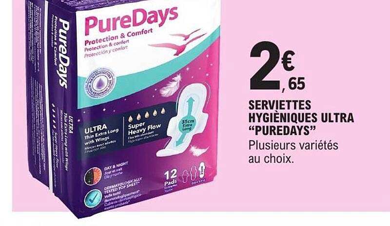 PureDays Serviettes hygiéniques ultra