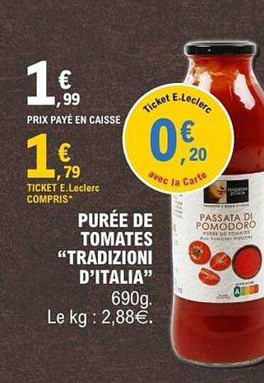 PURÉE DE TOMATES "TRADIZIONI D'ITALIA