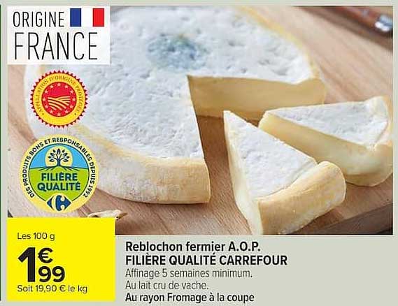 Reblochon fermier A.O.P