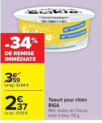RIGA Yaourt pour chien