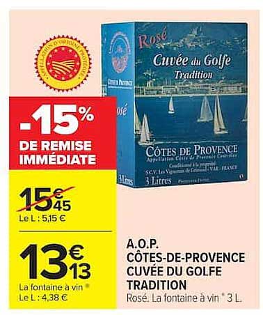 Rosé Cuvée du Golfe Tradition