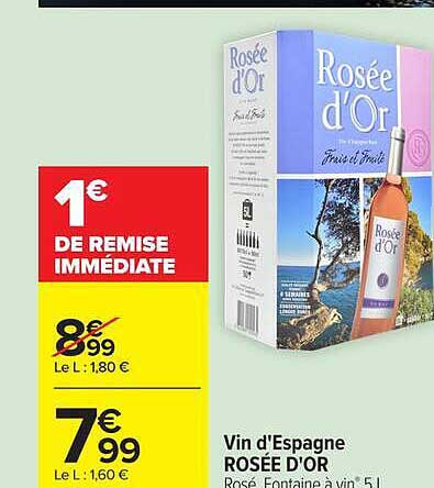 Rosée d'Or Vin d'Espagne
