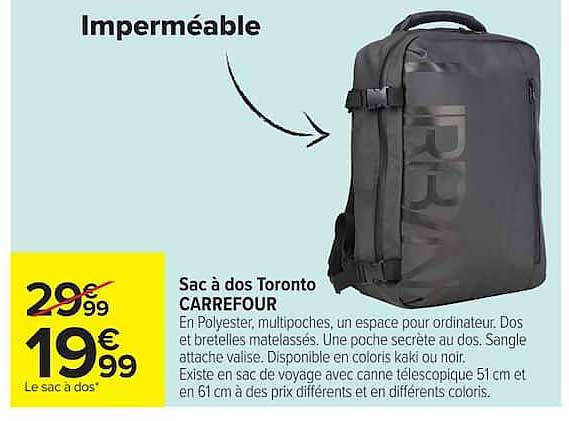 Sac à dos Toronto CARREFOUR