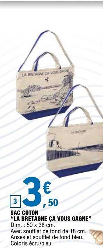 SAC COTON "LA BRETAGNE ÇA VOUS GAGNE