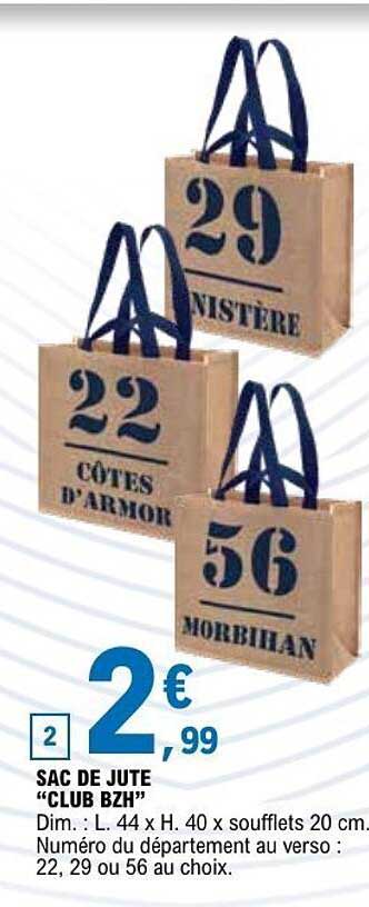 SAC DE JUTE "CLUB BZH