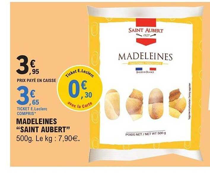 Saint Aubert Madeleines